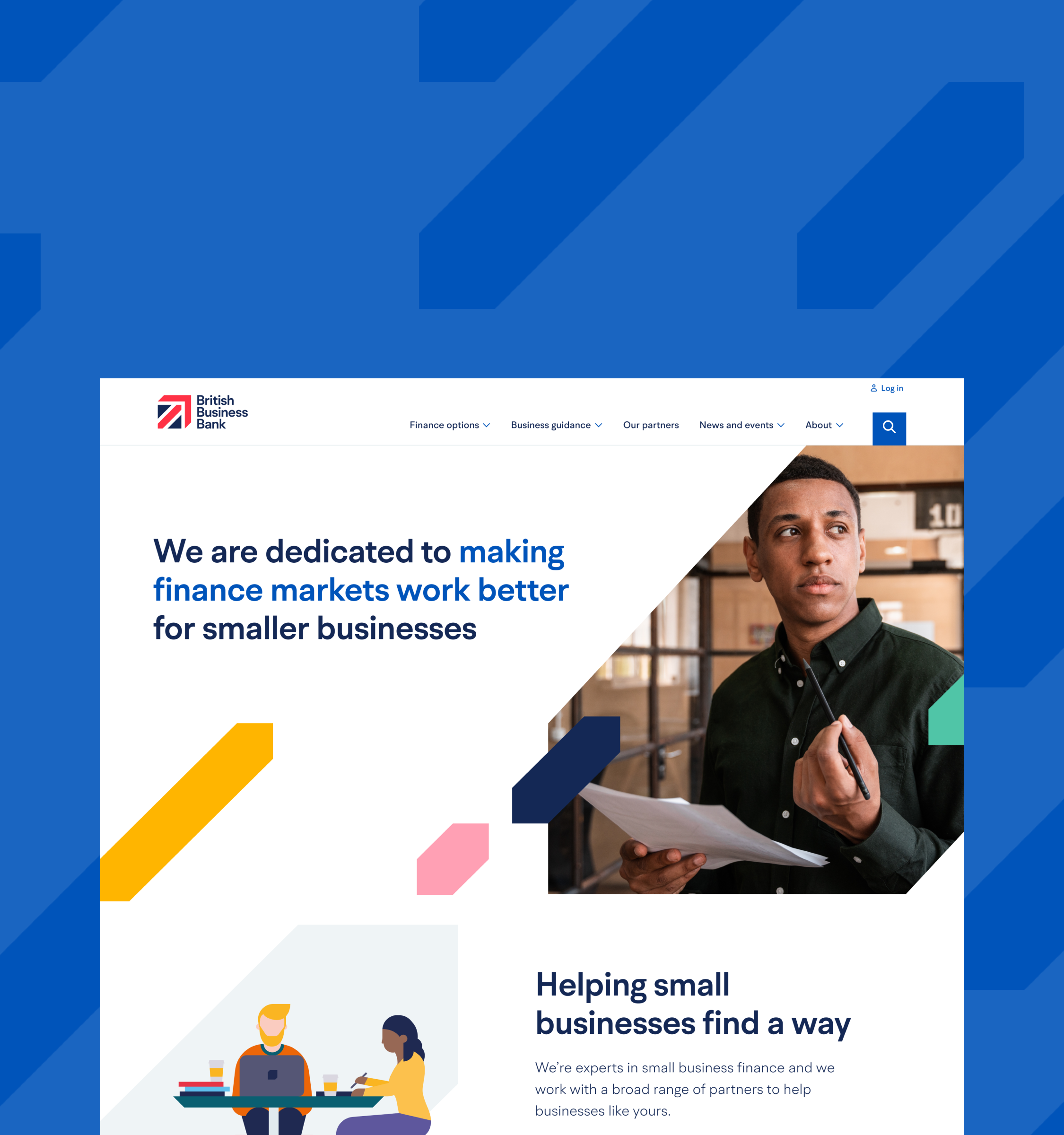 BBB homepage design