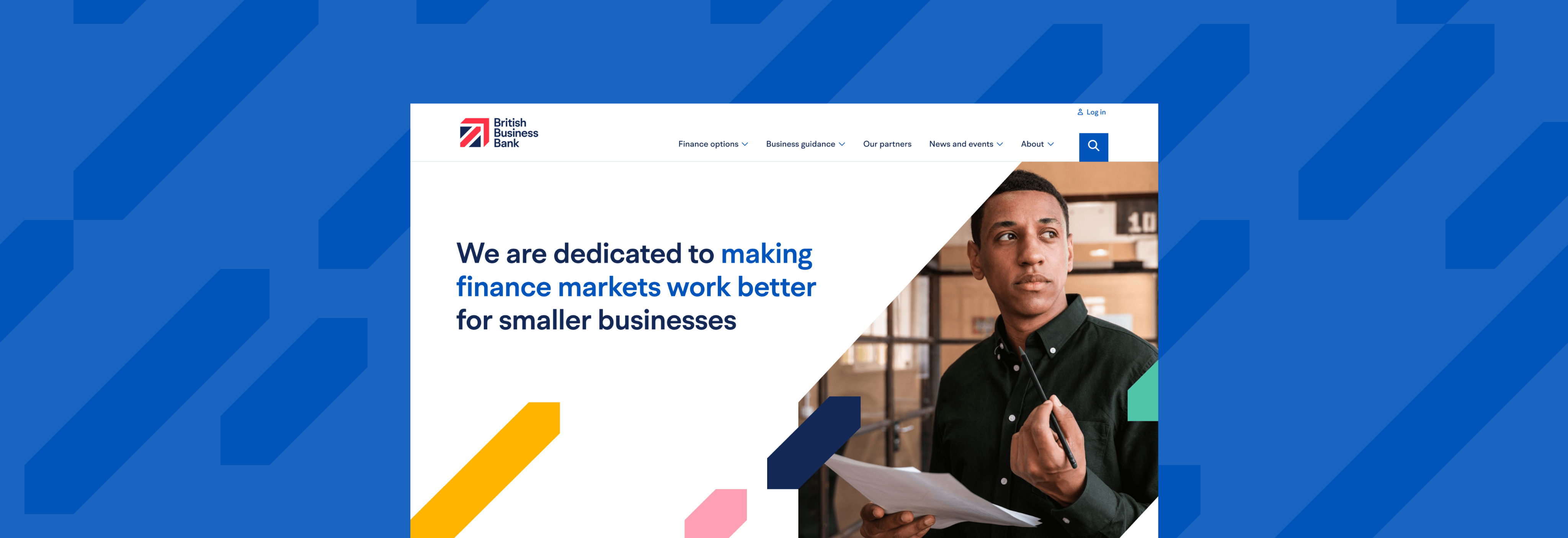 BBB homepage design